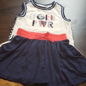 PL kids girls top and skirt 3T